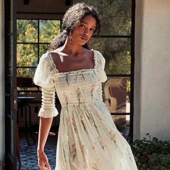 Doen Dresses & Skirts - Doen bijou in painted bouquet, size M